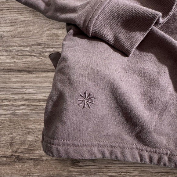 Athleta Women's Retroterry Wrap Sweatshirt in Damask Mauve Color - Picture 3 of 7